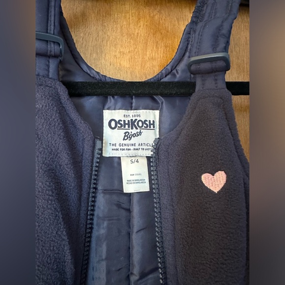 Osh Kosh B’Gosh kids snow bibs size small/4 - Picture 3 of 5